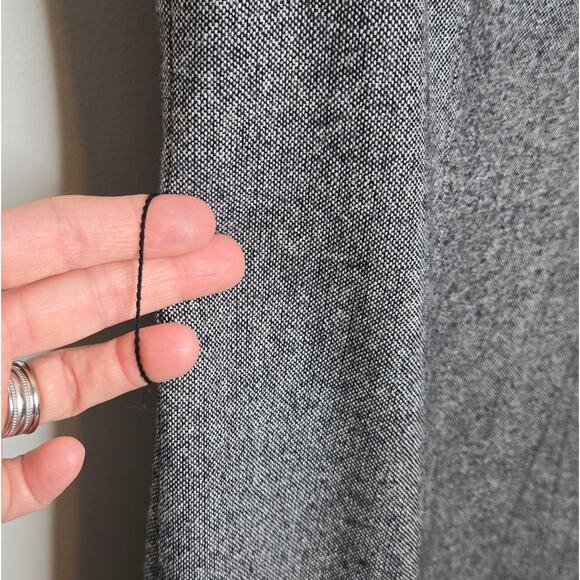 ZARA Gray Women's Wool Blend Cap Sleeve Dress with Hidden Zipper Size Small - Picture 5 of 13